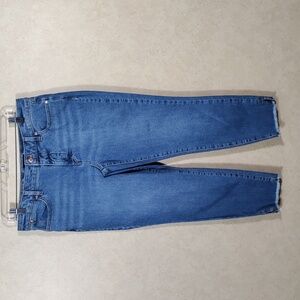 03096 Talbots medium wash Slim Ankle Jeans 8P